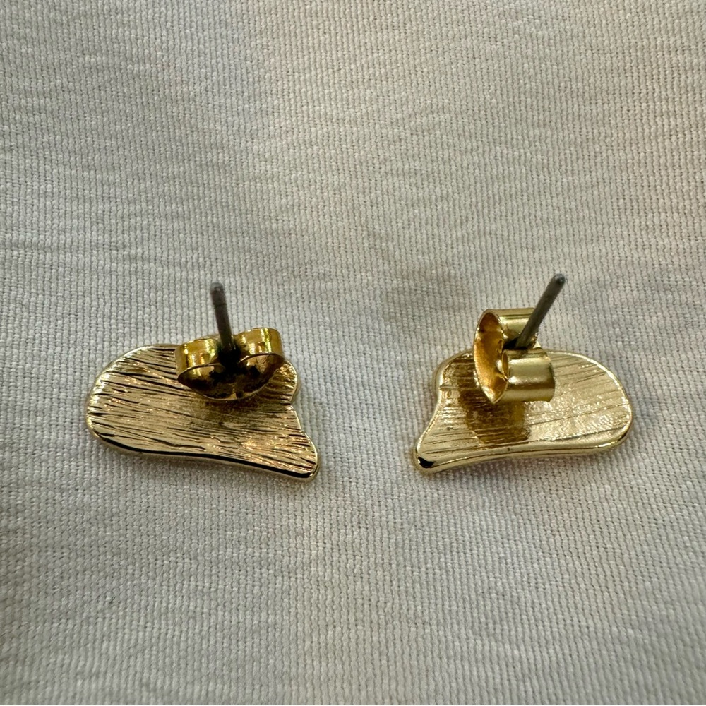 Cowgirl Boot Ring and Hat Stud Earrings Set, Hot Pink and Gold, Ring Size 7 - Picture 4 of 4
